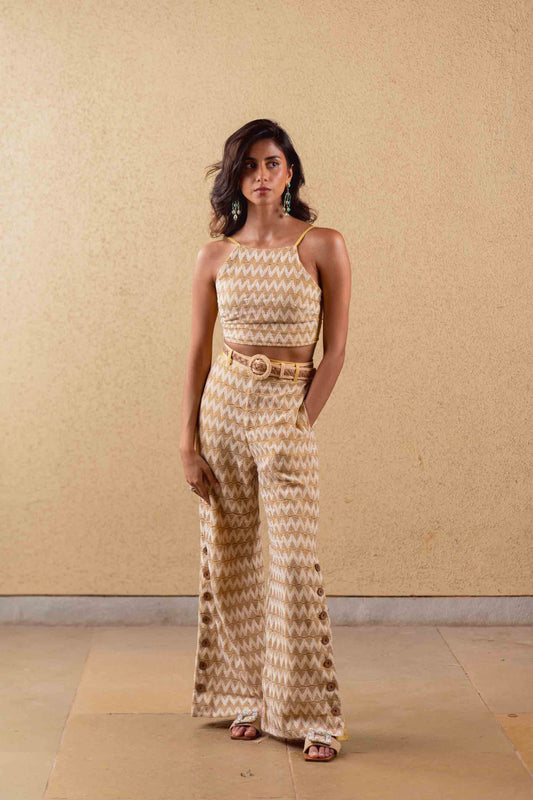 B Label Marigold Flared Pants (With Jute)