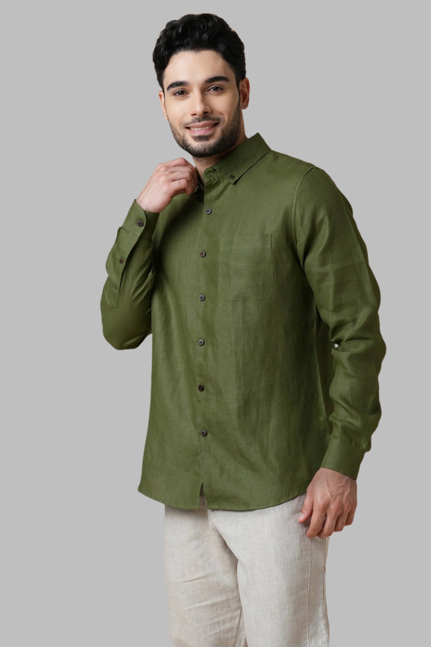 B. Label Velocity Buttondown Shirt for Men
