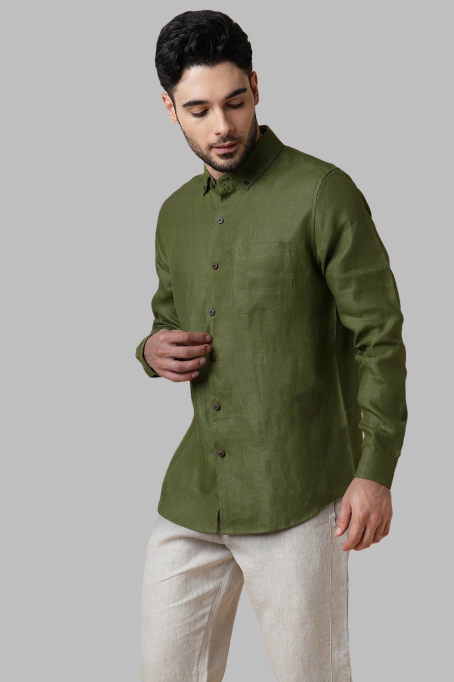 B. Label Velocity Buttondown Shirt for Men