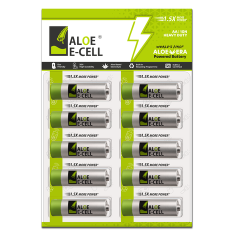 Aloe Ecell Batteries 10 Pack