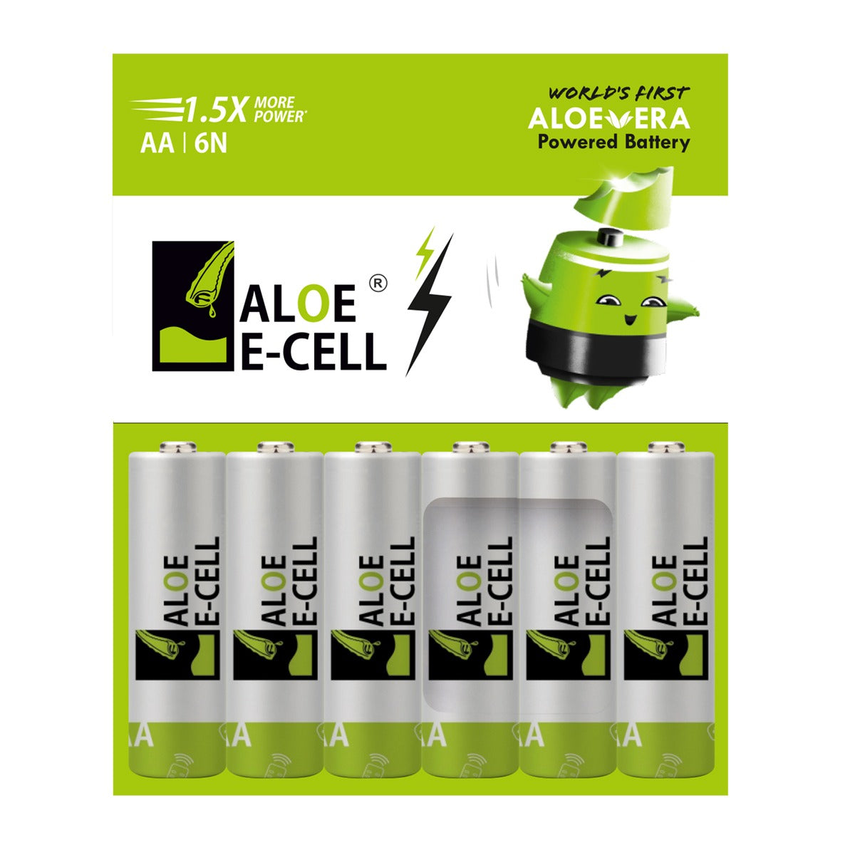 Aloe Ecell AA Size Batteries 6 Pack and 10 Pack – Primea