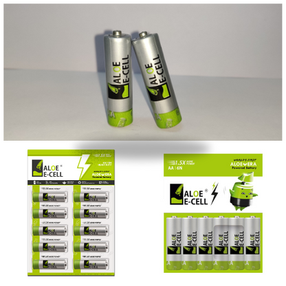 Aloe Ecell Batteries 6 Pack