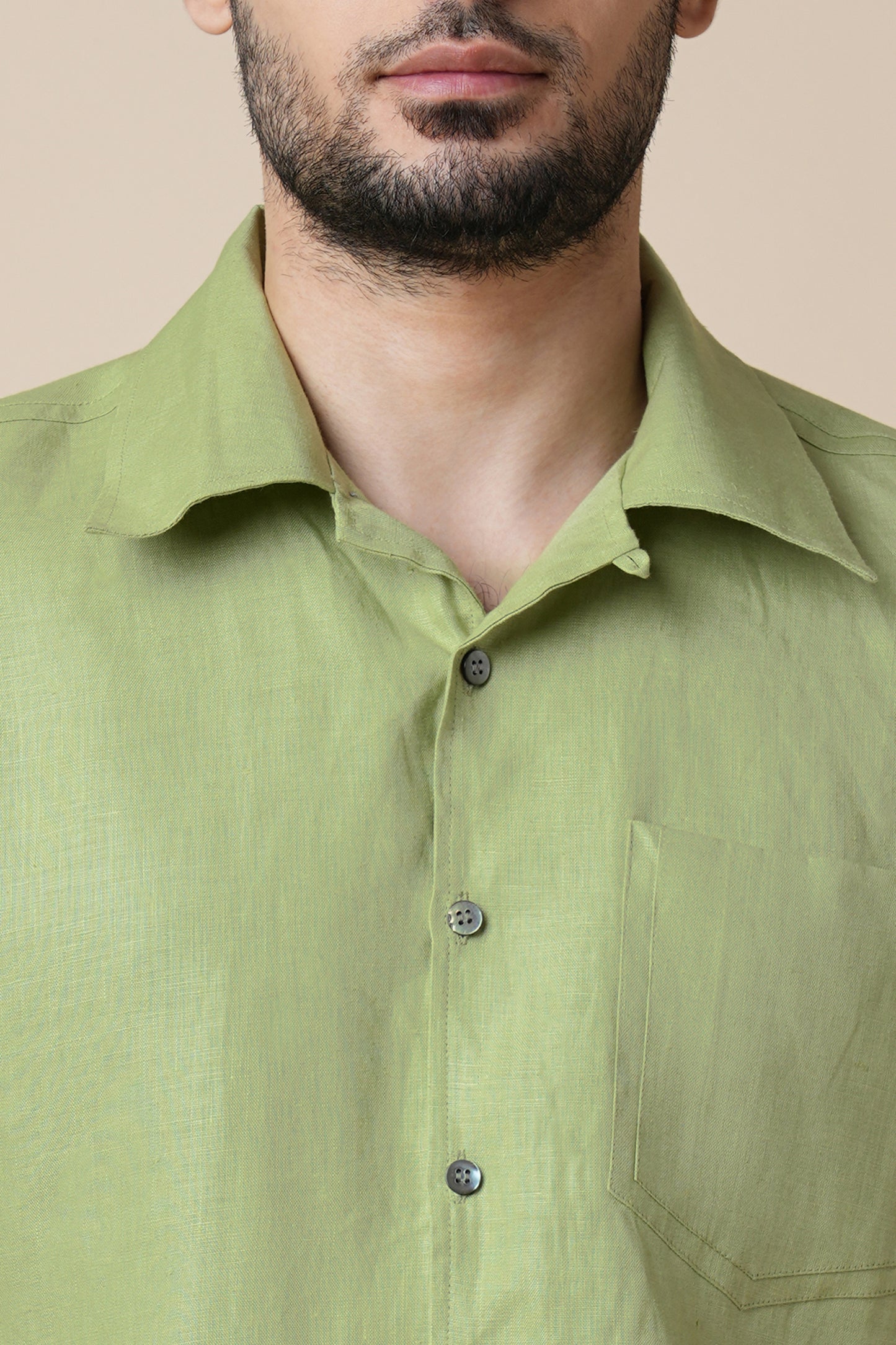 B. Label Palm Resort Collar Shirt for Men