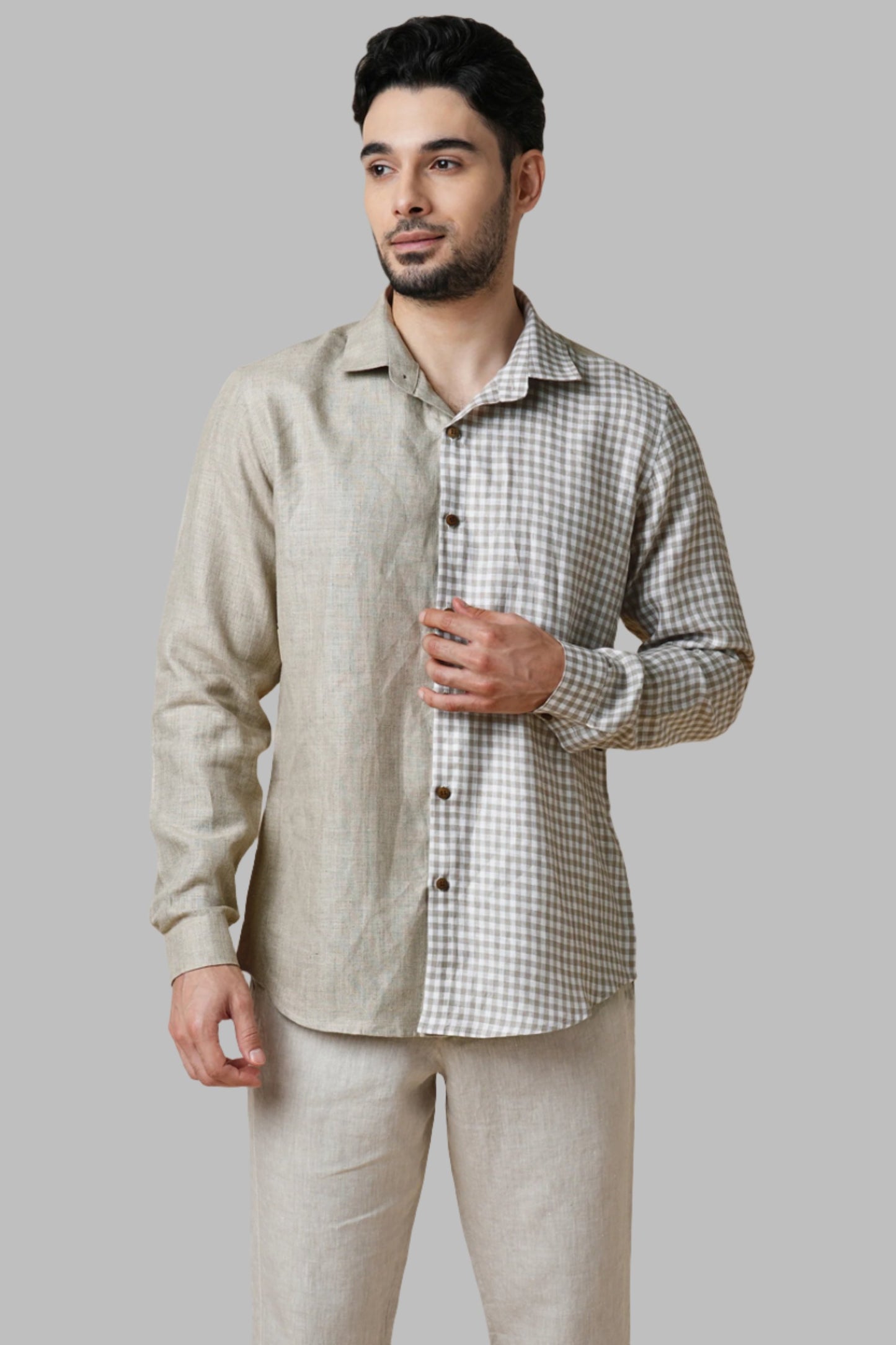 B. Label Gust Shirt - Checks & Stripes for Men