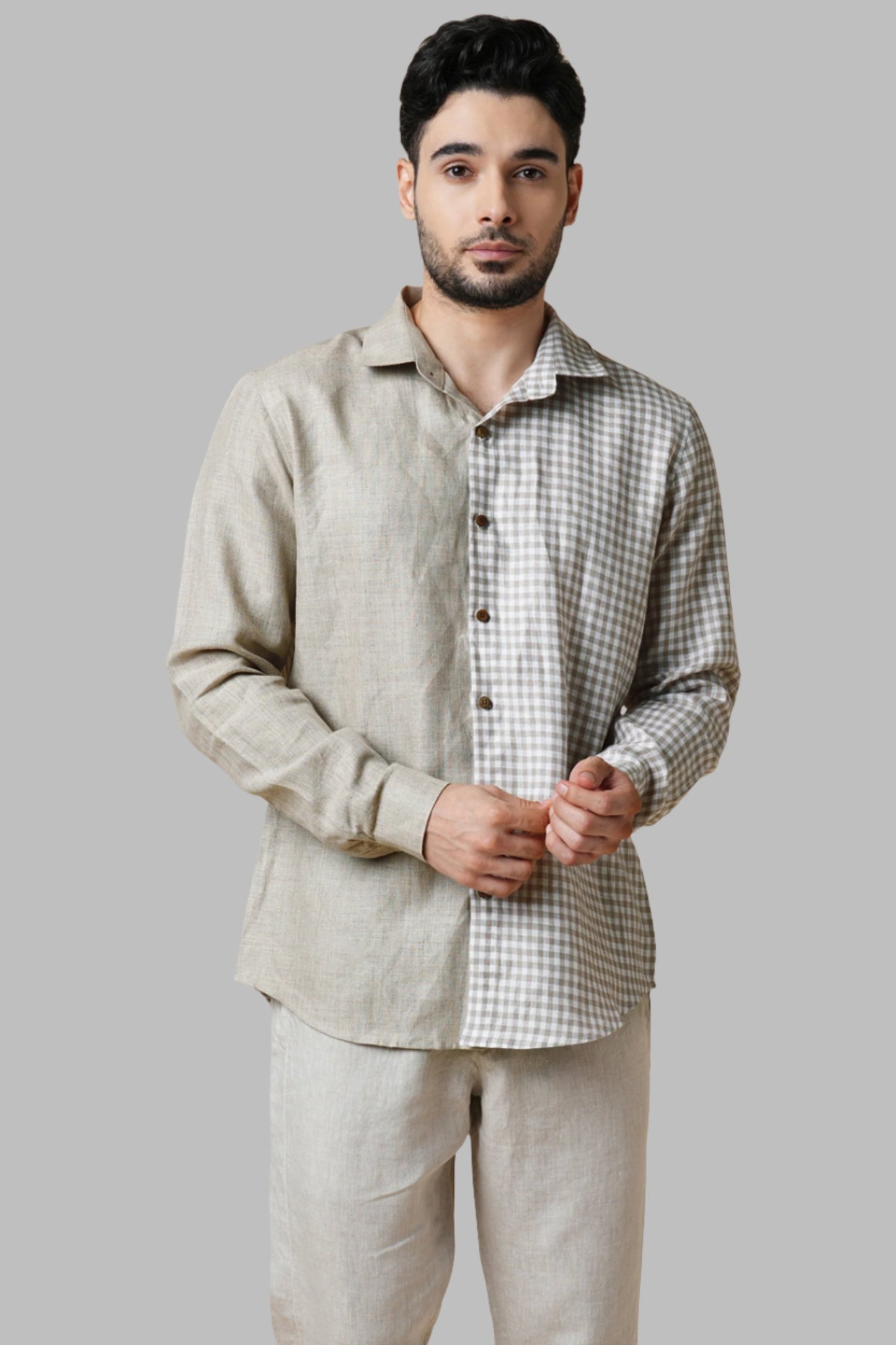 B. Label Gust Shirt - Checks & Stripes for Men