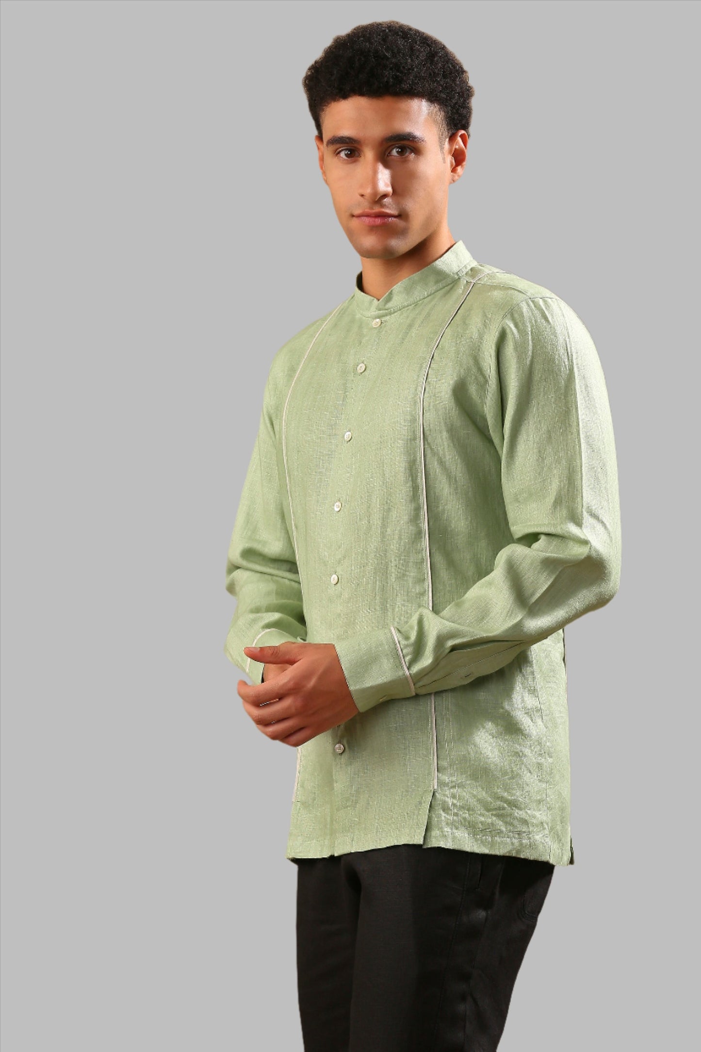 B. Label Baobab Bomber Shirt for Men