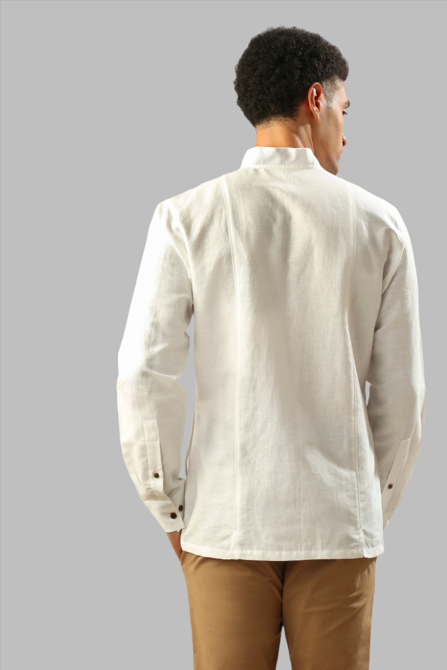 B. Label Baobab Bomber Shirt for Men