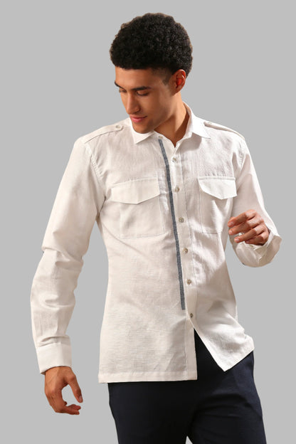 B. Label Sequoia Elbow Patch Shirt for Men