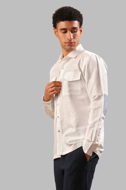 B. Label Sequoia Elbow Patch Shirt for Men