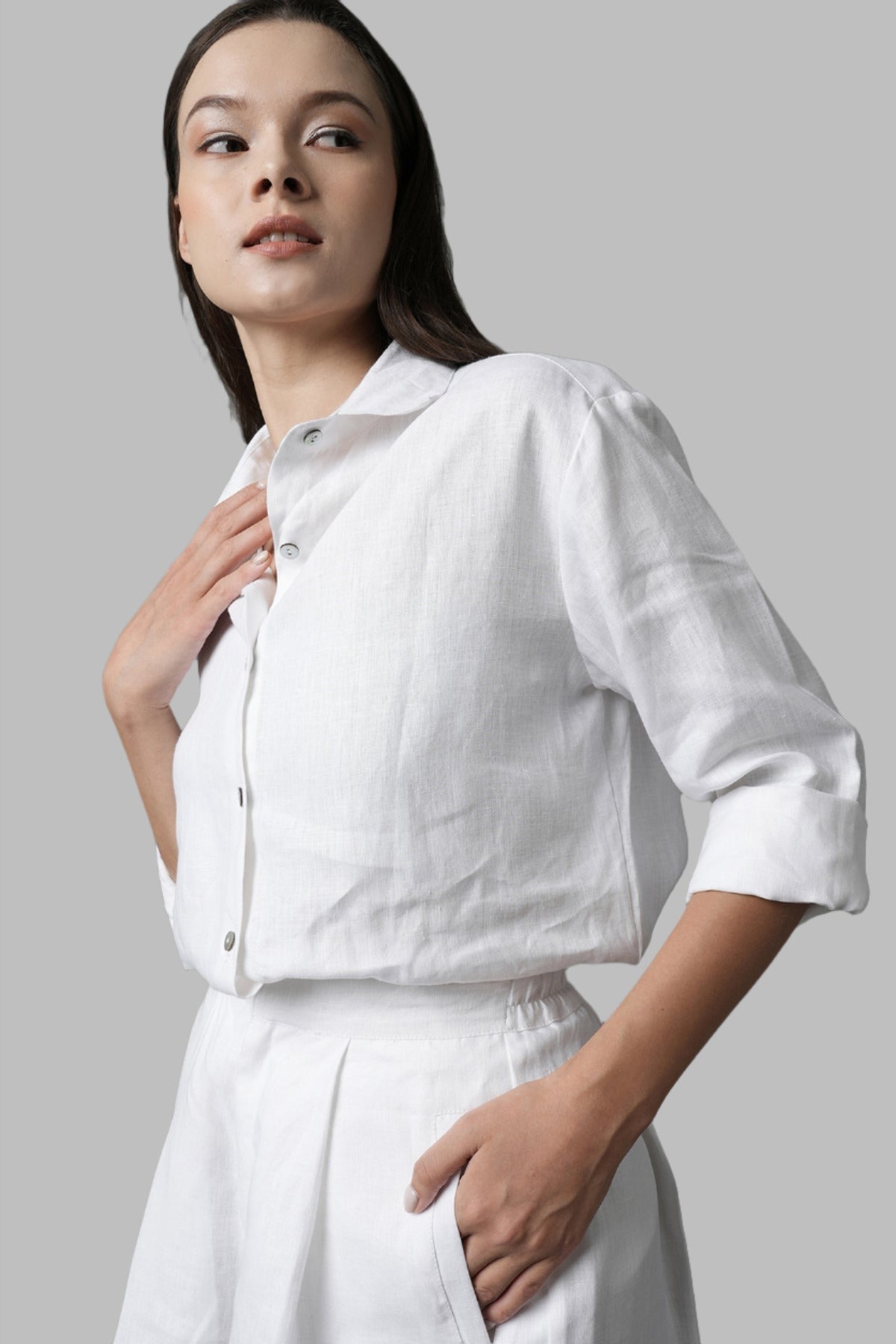 B. Label Calm Full Sleeves Shirt for Women