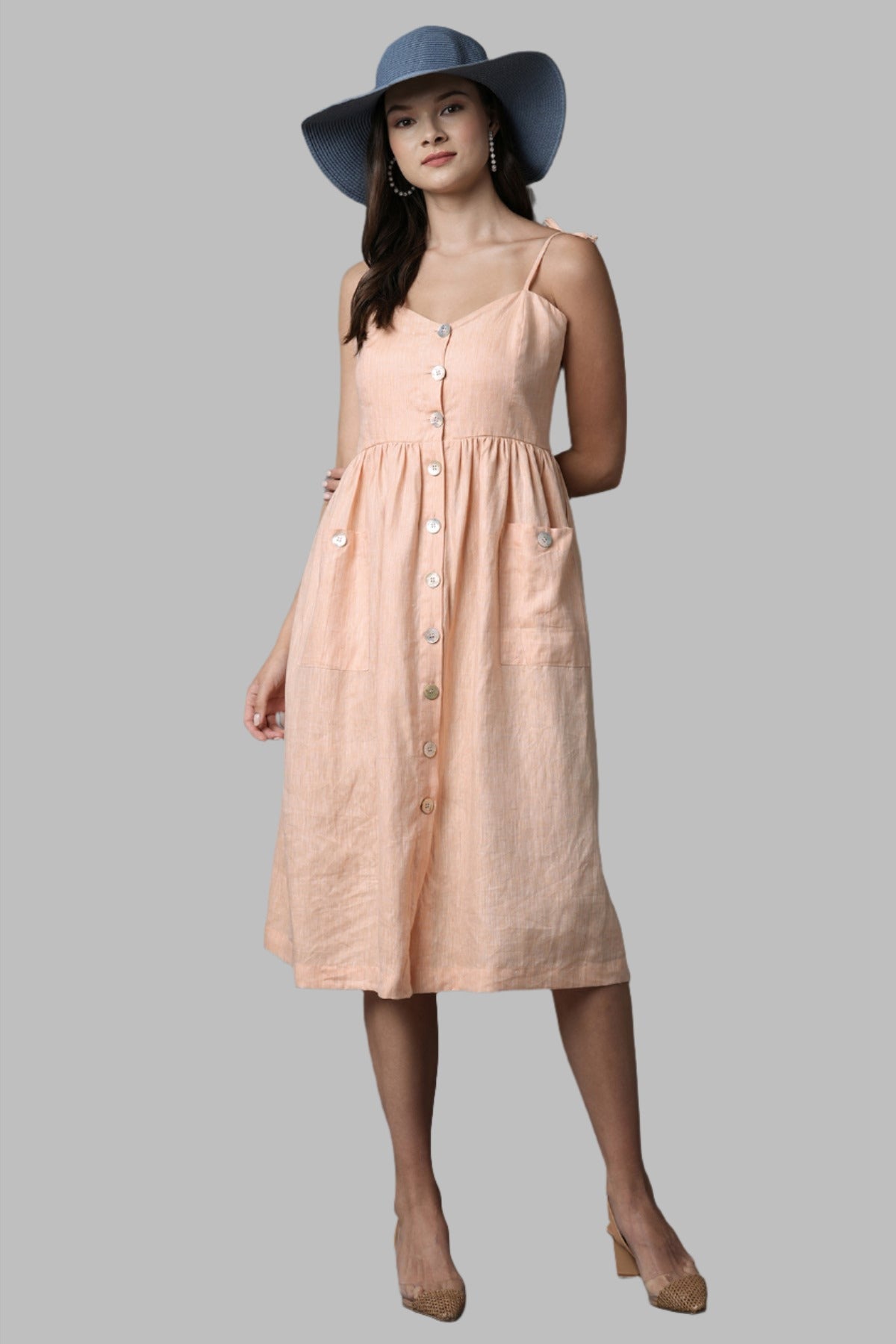 B. Label Sway Button Dress for Women