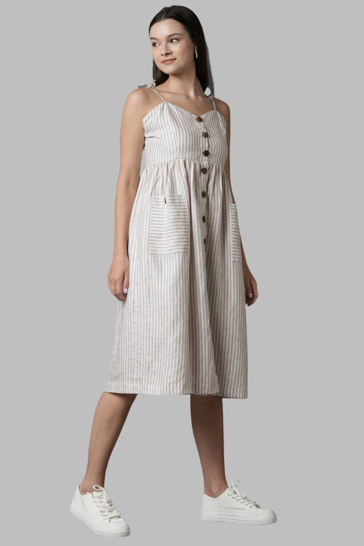 B. Label Sway Button Dress for Women