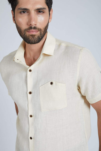 B. Label Burrow Half Sleeve Shirt for Men