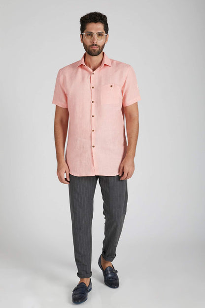 B. Label Burrow Half Sleeve Shirt for Men