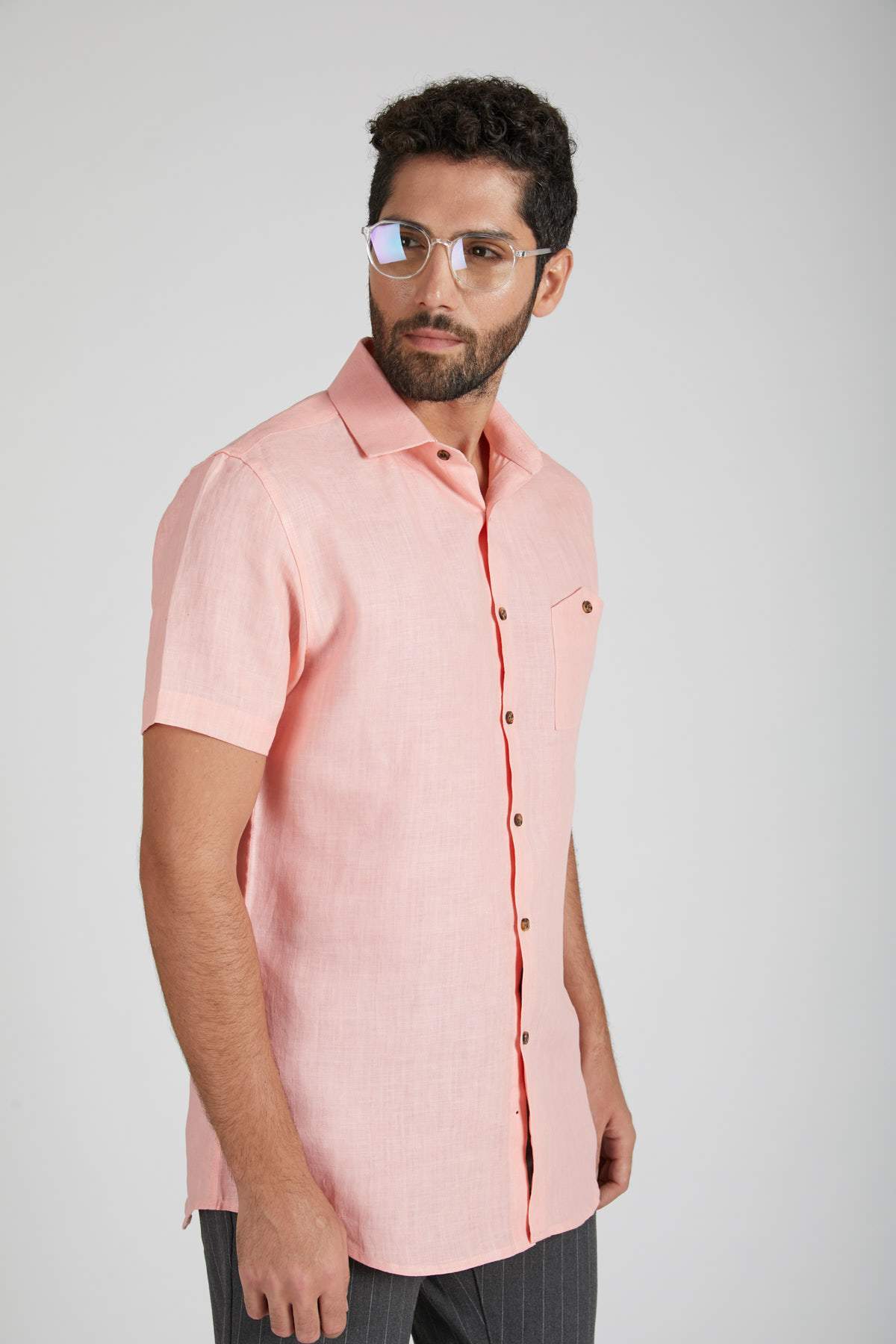 B. Label Burrow Half Sleeve Shirt for Men