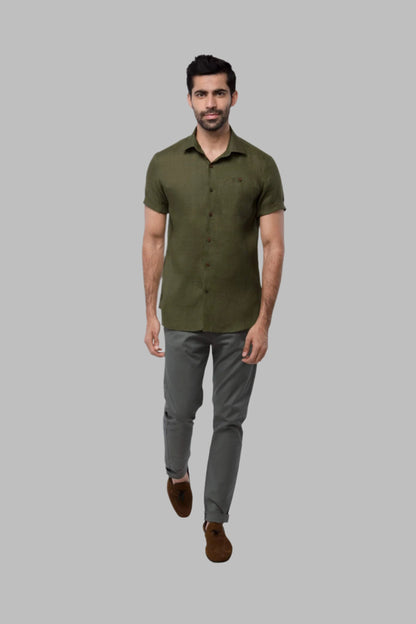 B. Label Burrow Half Sleeve Shirt for Men