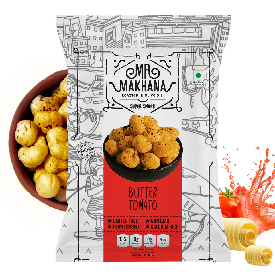Mr Makhana(Popped Lotus Seed) Roasted in Olive Oil Super Snacks