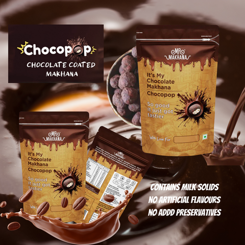 Mr Makhana Resealable Pouch Chocopop 65g
