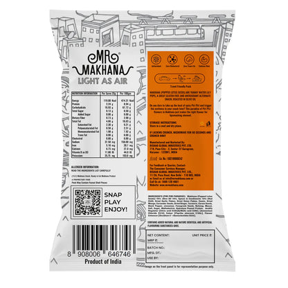 Mr Makhana(Popped Lotus Seed) Roasted in Olive Oil Super Snacks