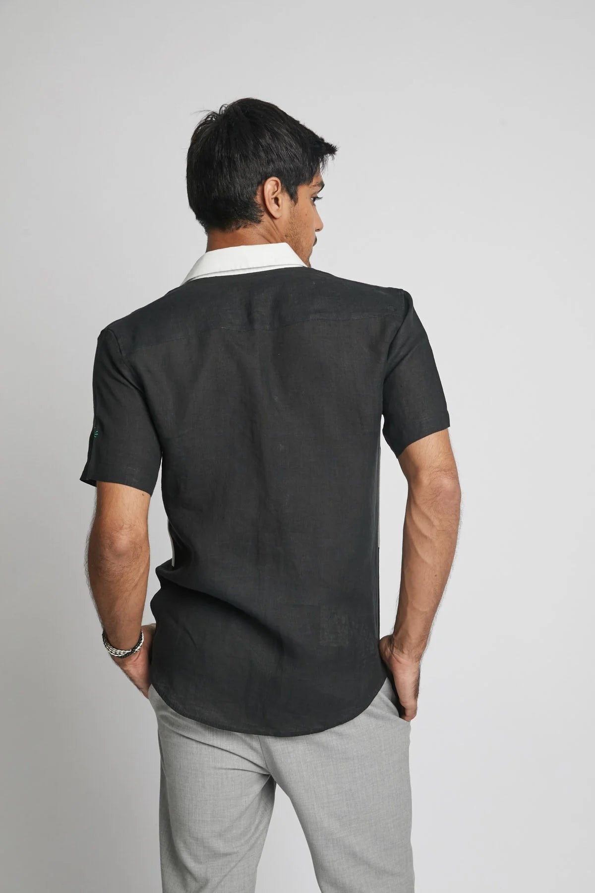 B. Label Radiate Colour Block Shirt for Men