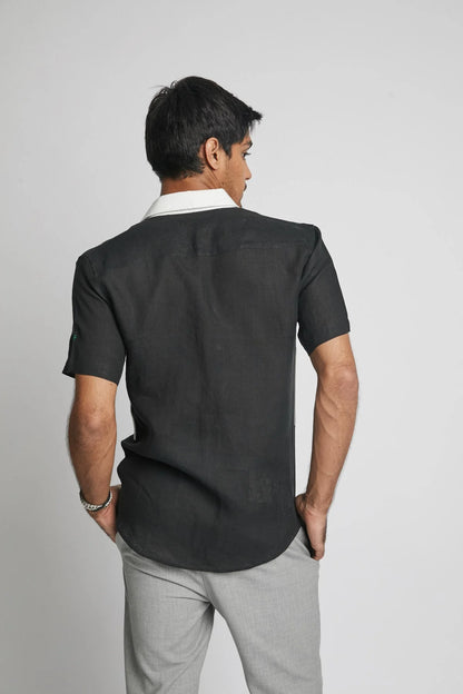 B. Label Radiate Colour Block Shirt for Men