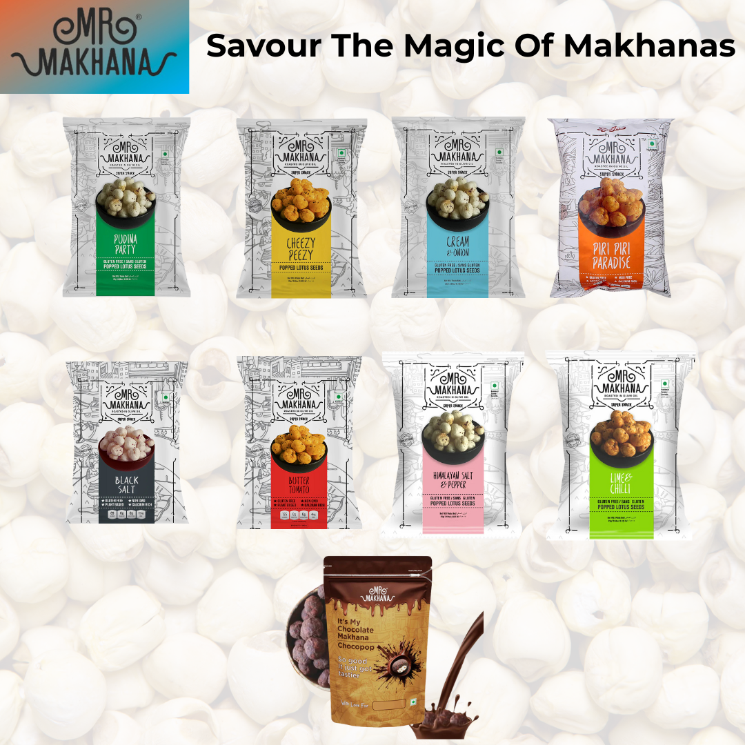 Mr Makhana(Popped Lotus Seed) Roasted in Olive Oil Super Snacks