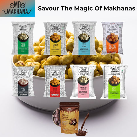 Mr Makhana(Popped Lotus Seed) Roasted in Olive Oil Super Snacks