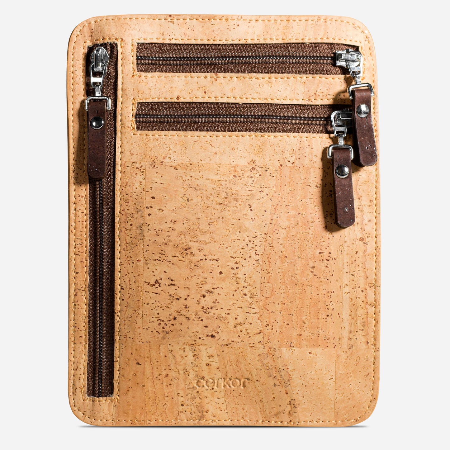 Travel_Neck_Wallet_vegan_cork_light-brown_front
