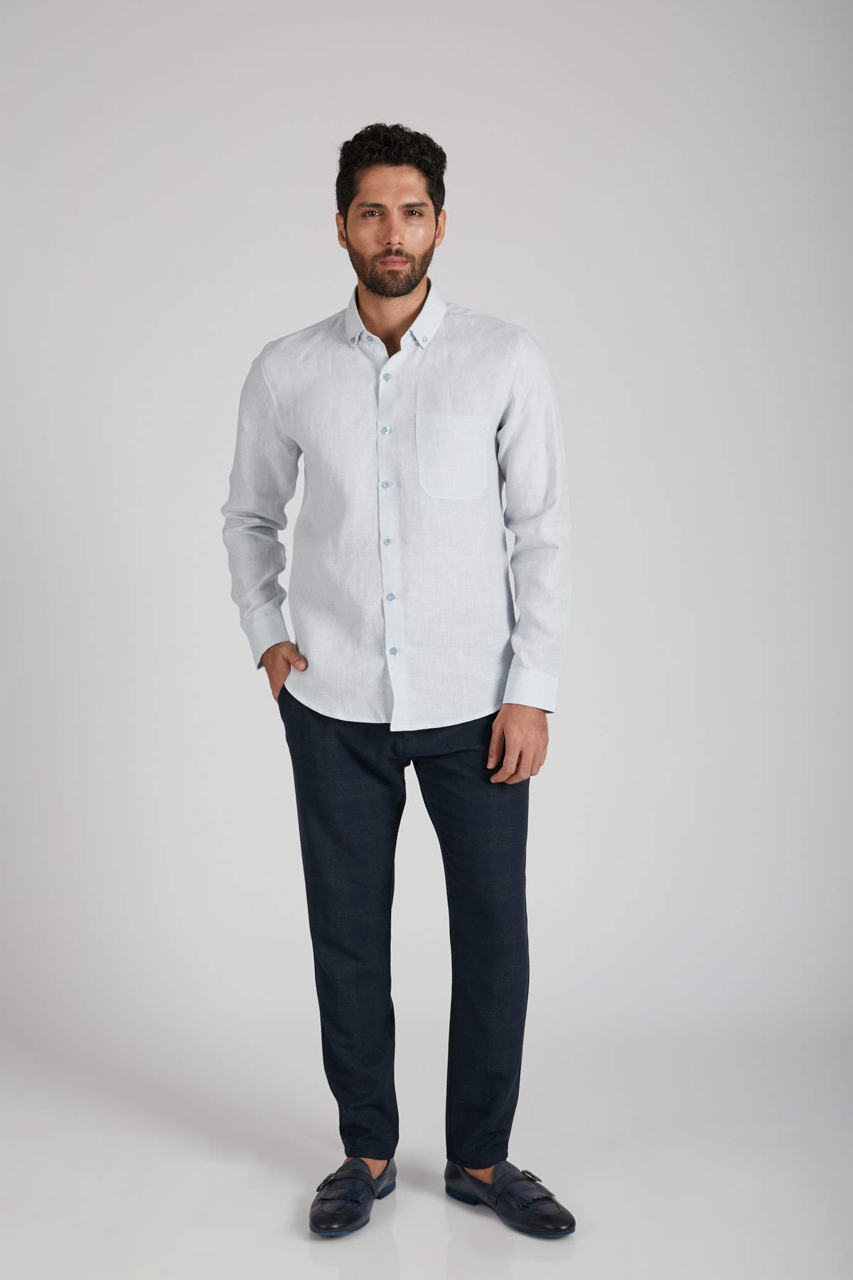 B. Label Velocity Buttondown Shirt for Men