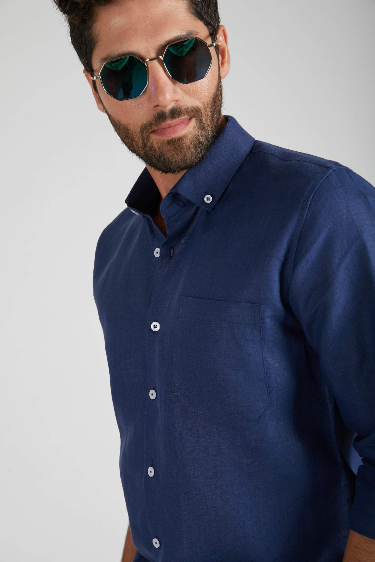 B. Label Velocity Buttondown Shirt for Men