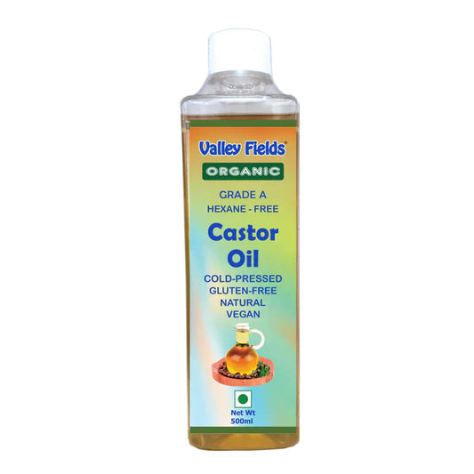 Valley Fields Organic Cold-Pressed Castor Oil 500ml