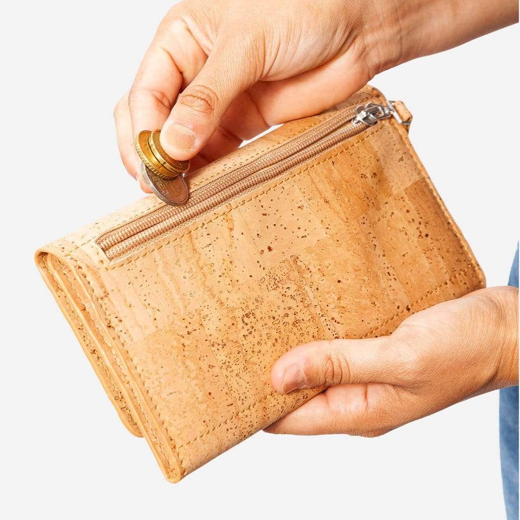 Women Cork Wallet Slim