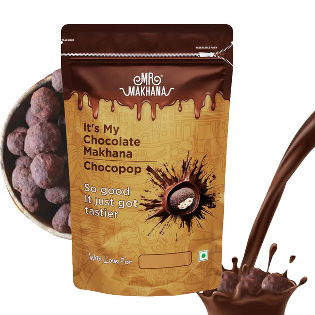 Mr Makhana Resealable Pouch Chocopop 65g