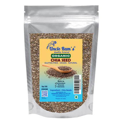 Uncle Ram's Seeds - Organic Chia 100g/200g/400g