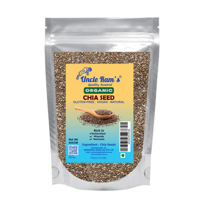 Uncle Ram's Seeds - Organic Chia 100g/200g/400g