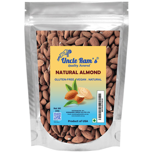 Uncle Ram's Nuts Natural Almond 250g, 500g, 1Kg