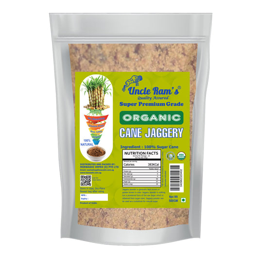 Uncle Ram's Organic Sugar Cane Jaggery 500g, 1kg