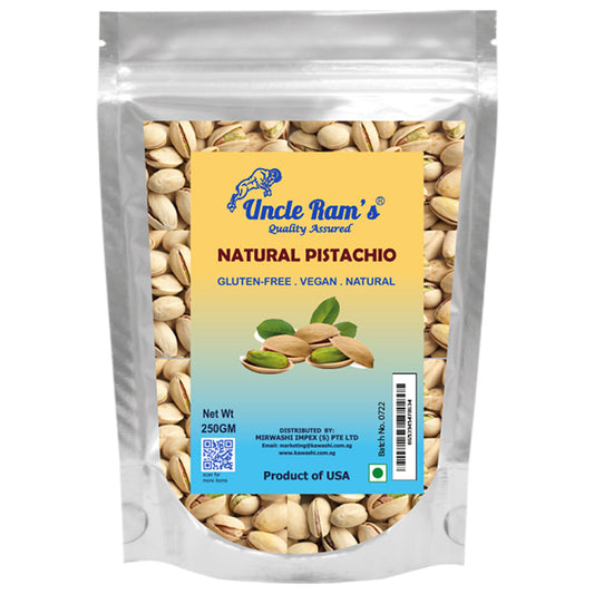 Uncle Ram's Nuts Natural Pistachio 250g, 500g, 1kg