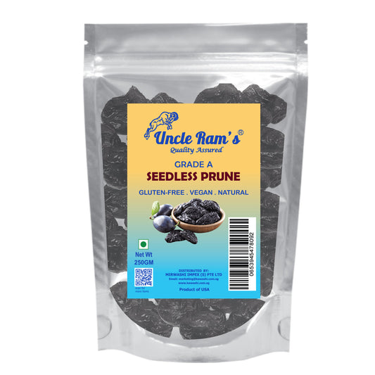 Uncle Ram's Seedless Prune 250g, 500g ,1kg
