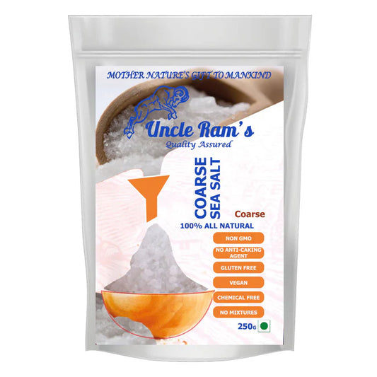 Uncle Ram's Sea Salt - (Fine,Coarse) 250g, 500g