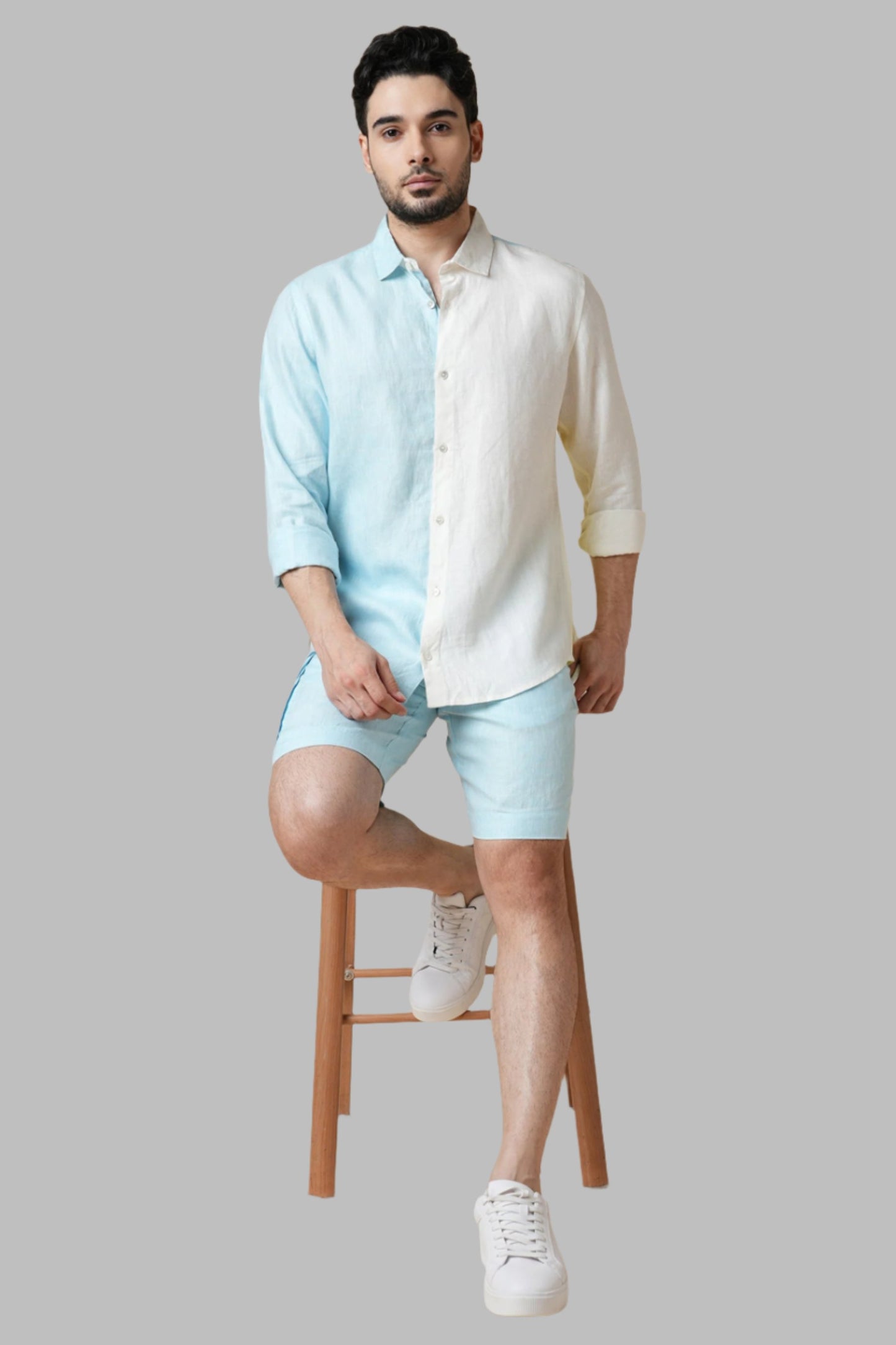 B. Label Gust Shirt - Half & Half for Men