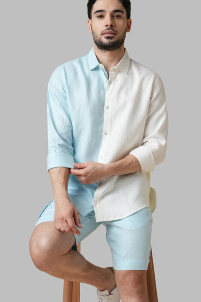 B. Label Gust Shirt - Half & Half for Men