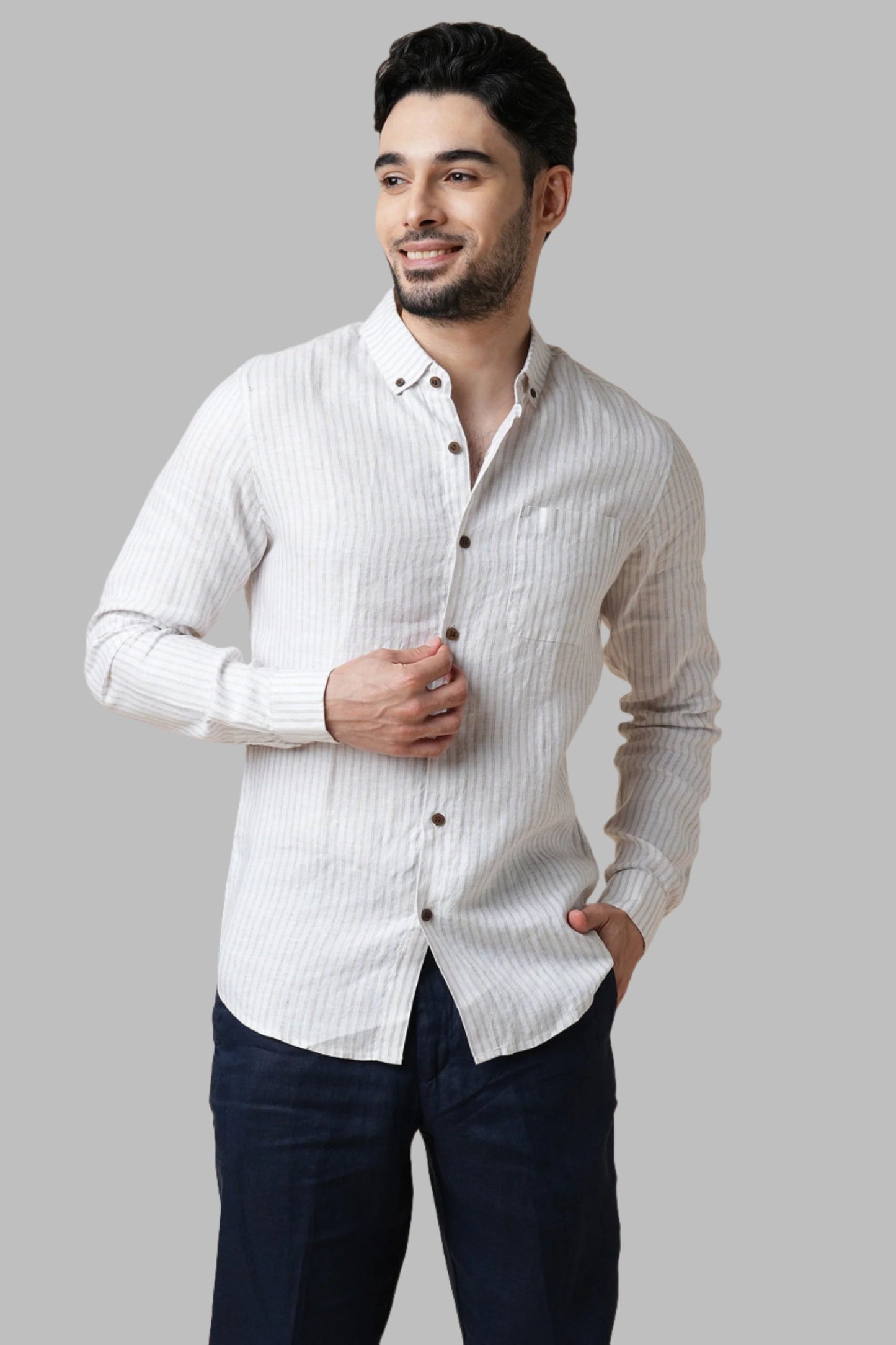 B. Label Velocity Buttondown Shirt for Men