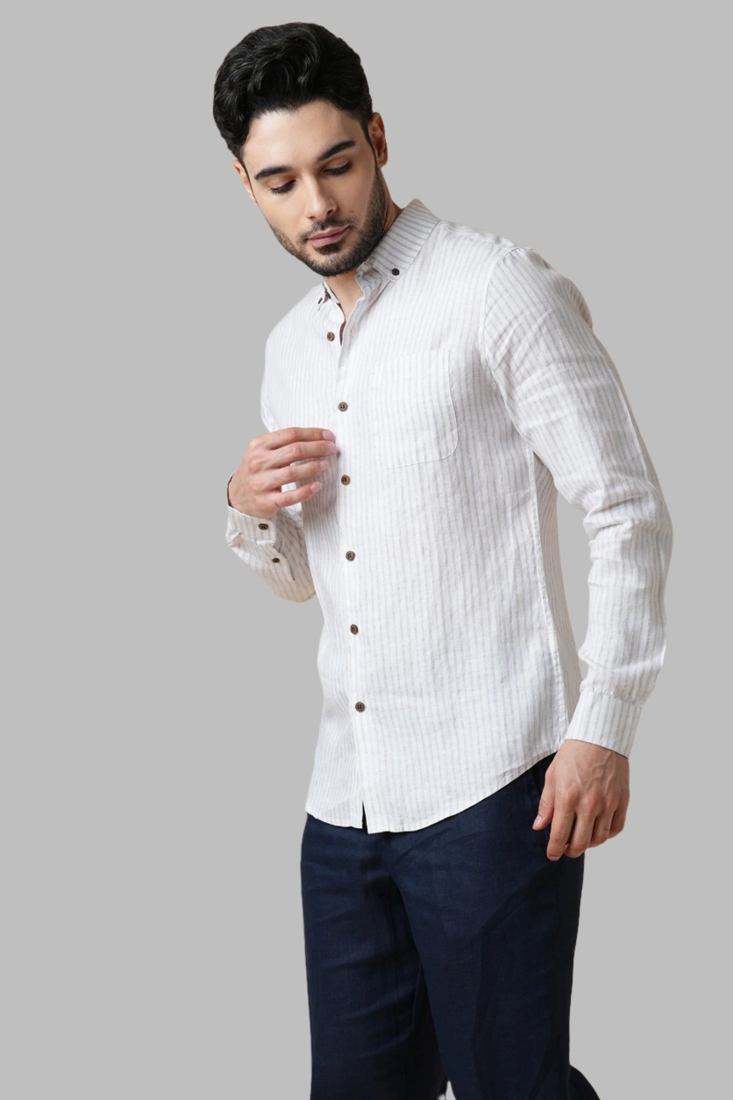 B. Label Velocity Buttondown Shirt for Men