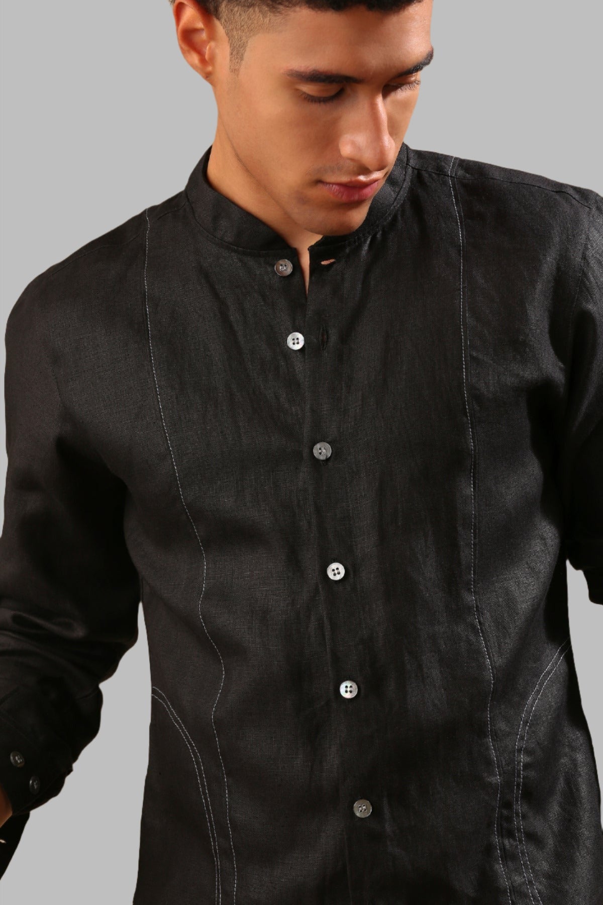 B. Label Baobab Bomber Shirt for Men
