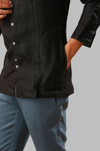 B. Label Baobab Bomber Shirt for Men